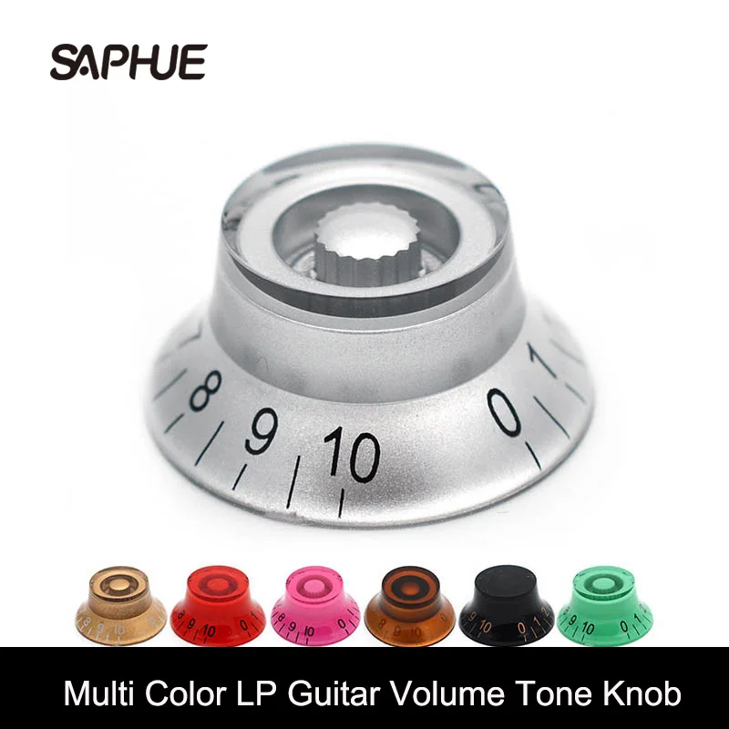 4PCs Multi Color LP Electric Guitar Volume Tone Knob Top Hat Straight Guitar Speed Control Knob Plastic