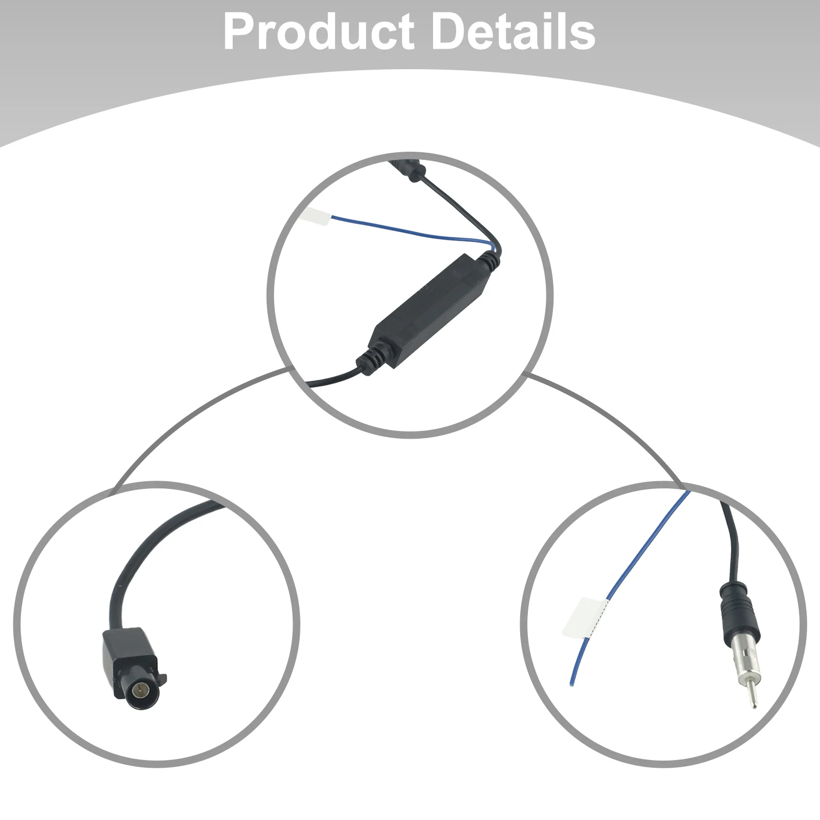 

Для автомобильного радио, разъем антенны, адаптер радиоантенны, усилитель сигнала, адаптер из АБС-пластика, разъем антенны для гольфа, для Skoda, практичный