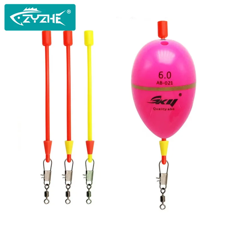 ZYZHE 6pcs/2Bags Sea Rock Fishing Float Bobber Connecting Line Tool For Quick Change Float Bobber Float Connect Accessories