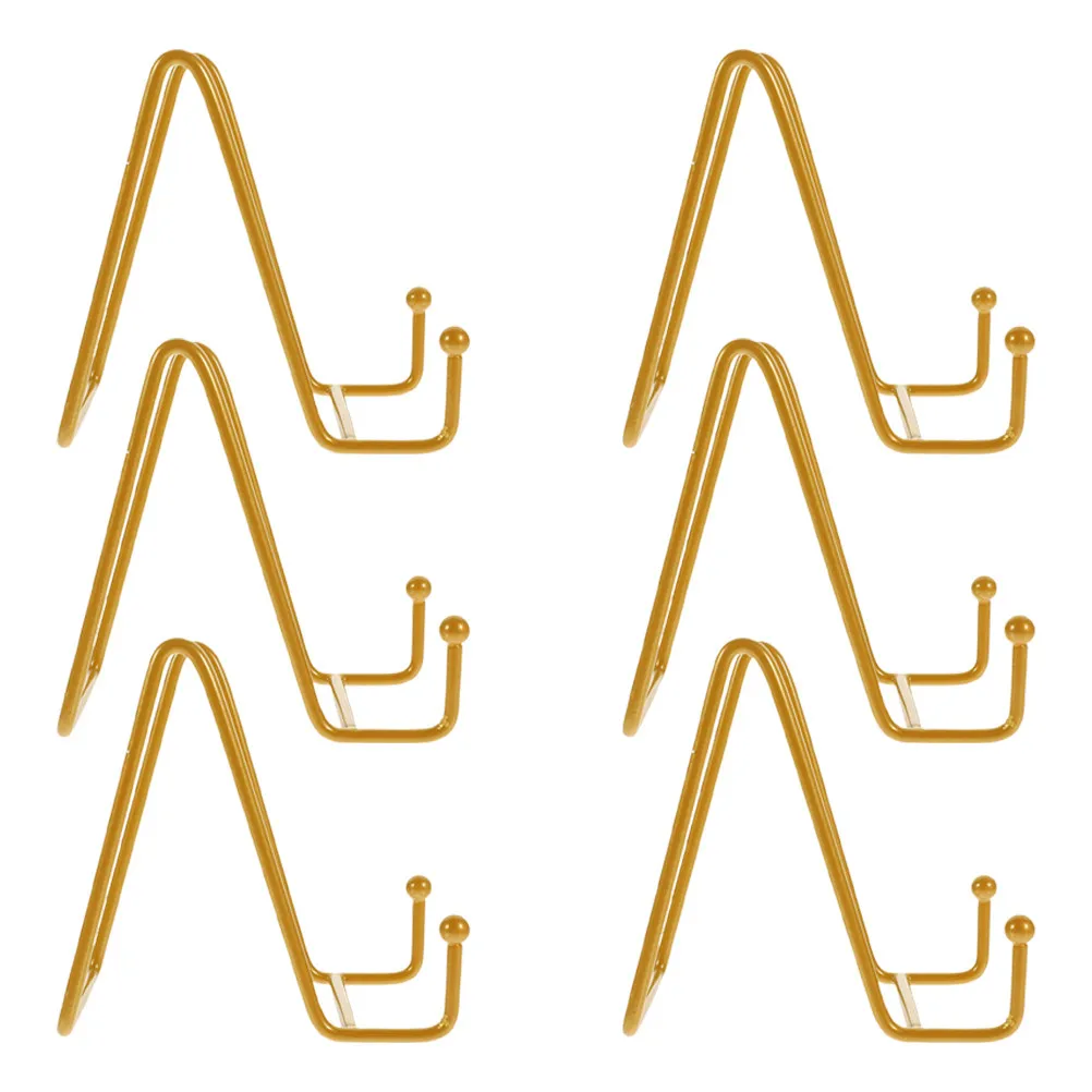 6Pcs Metal Picture Easel Display Stand 3inch Decorative Tabletop Holder for Plates Photos Books Plaques Tabletop Plaque Display