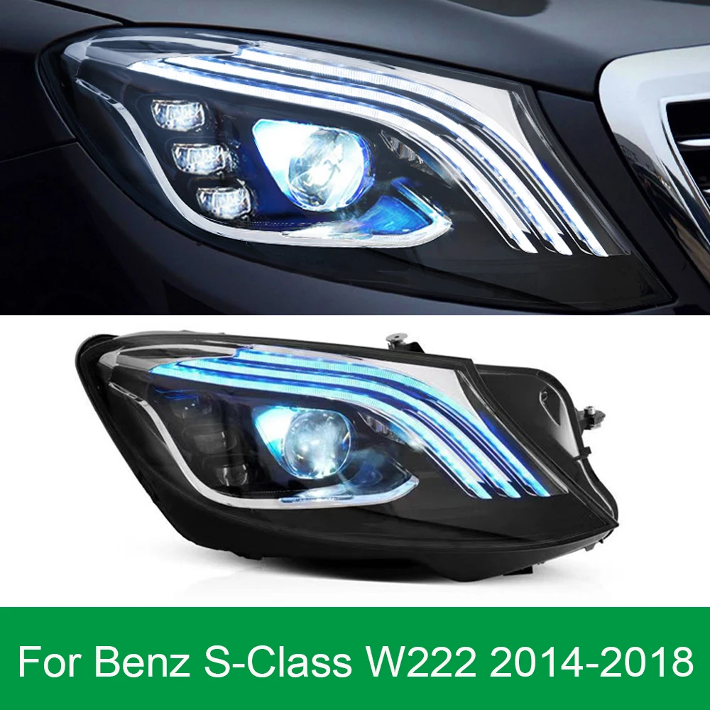 

Headlight For Benz S CLASS W222 W223 LED Headlights 2014-2018 Head Lamp Car Styling DRL Signal Projector Lens Auto Accessories