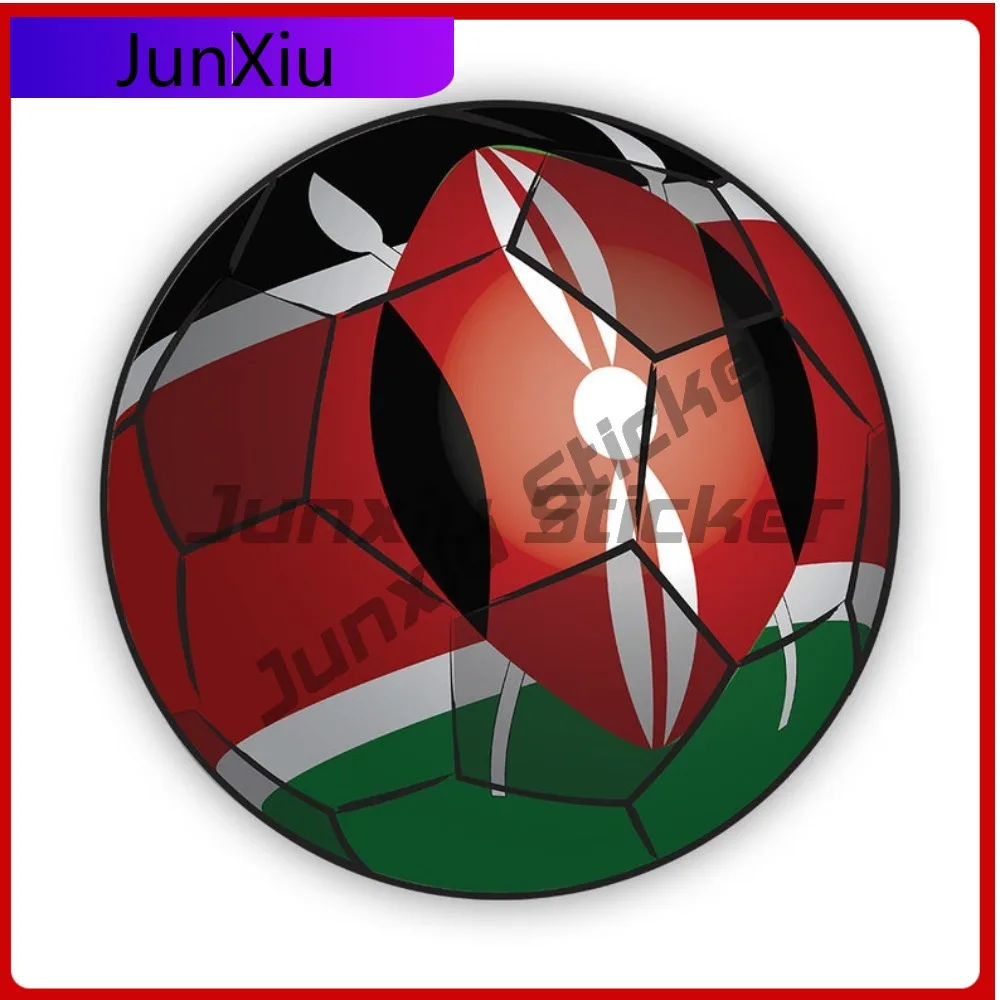 

Kenya Football Sticker Scratch Resistant Fade Resistant Cartoon For Car Body Helmet Bumper Easy To Remove No Residue Decor
