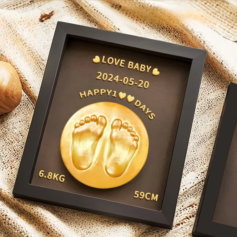 صانعي بصمات اليد وبصمات اليد للأطفال في شهر كامل، إطار صورة لبصمة اليد لحديثي الولادة #2