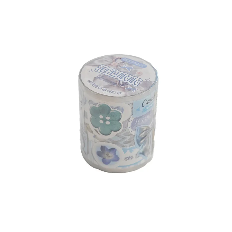 5*200cm Korean Style Washi Tape Set - 1 Roll Cute Decorative Tapes for Journaling & Scrapbooking view 5