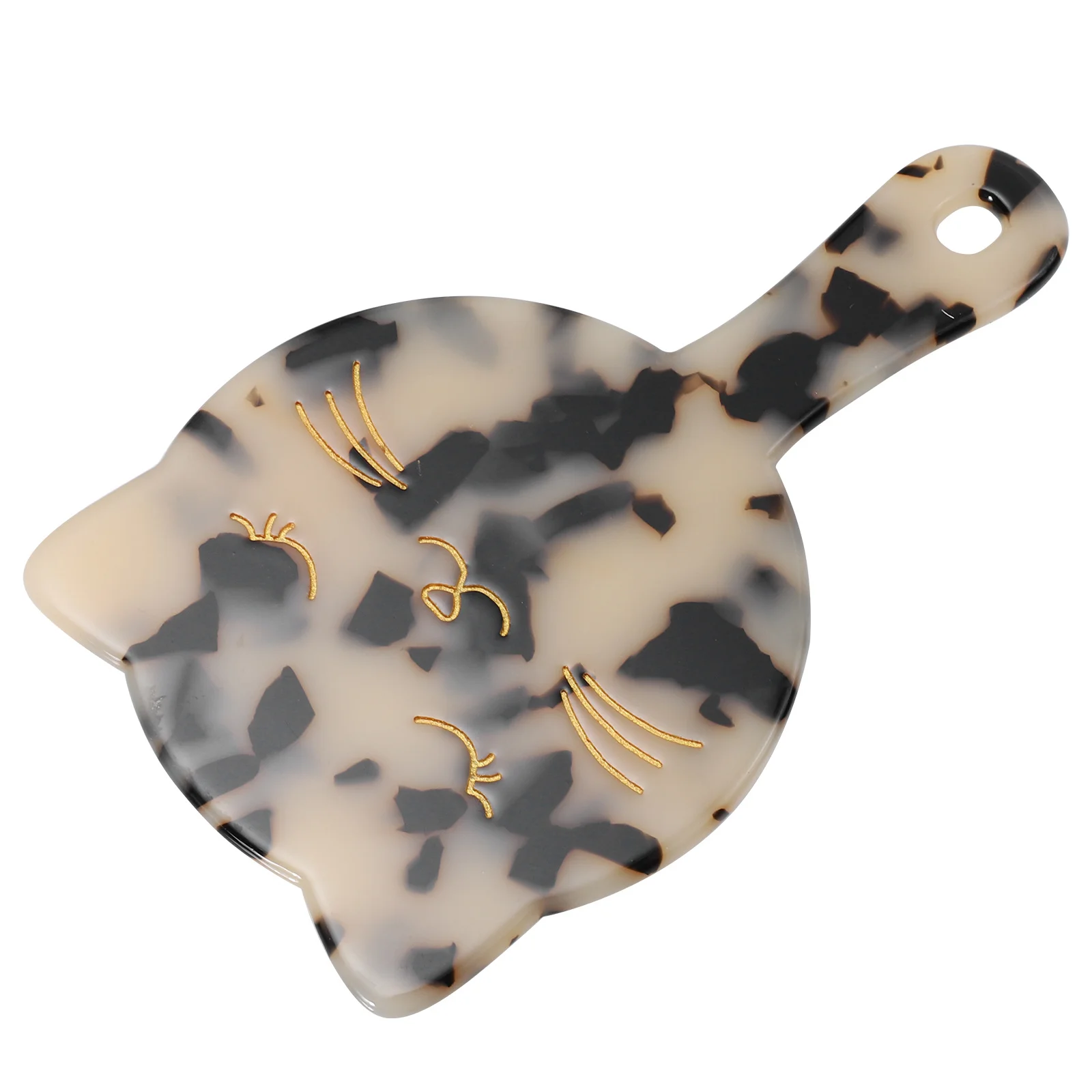 1 pz specchio per trucco effetto marmo portatile design compatto portatile specchio riflettente HD accessori per il trucco