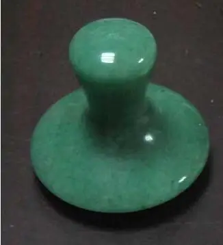 SPA beauty facial jade massager heat energy stone oil import stone scrapping plate mushroom head