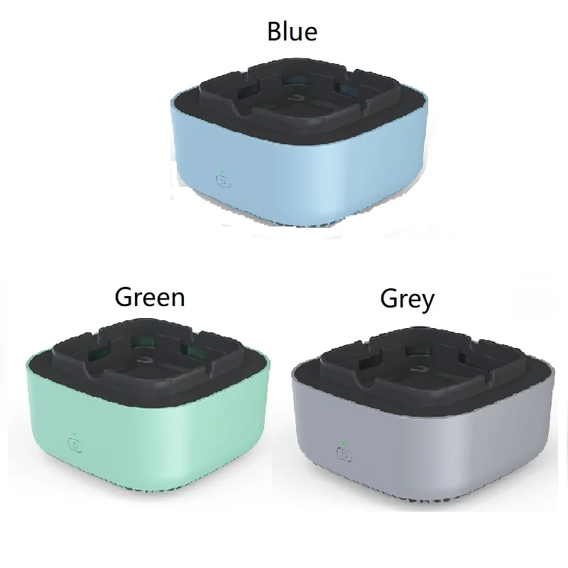 Electronic Ashtray 360 Degree Surround Air Purifier Filter Ashtray Secondhand Smokeless Air Suction Aromatherapy for Household