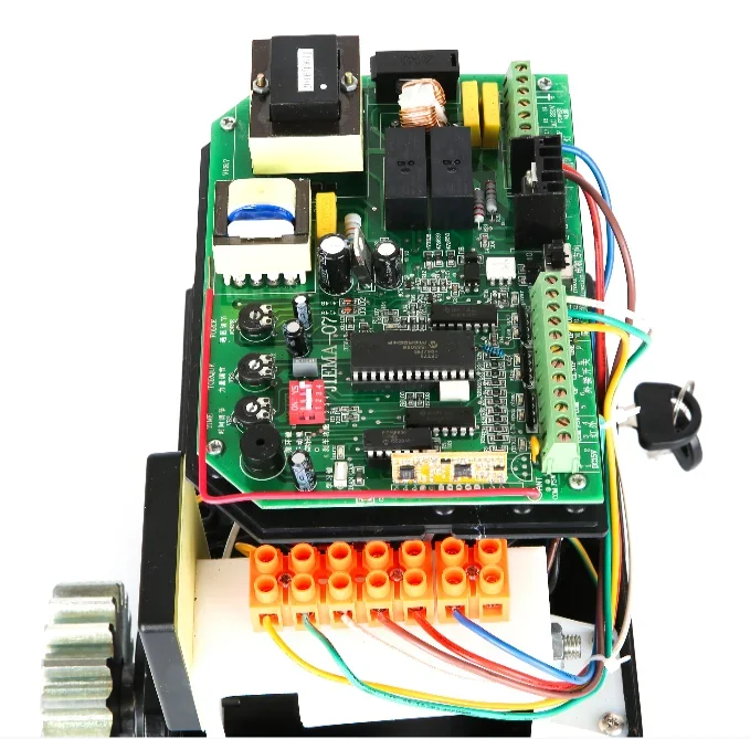 محرك تيار متردد قوي 220/110 فولت 500 كجم فتاحة بوابة منزلقة باب أوتوماتيكي مع 2 جهاز تحكم عن بعد #5