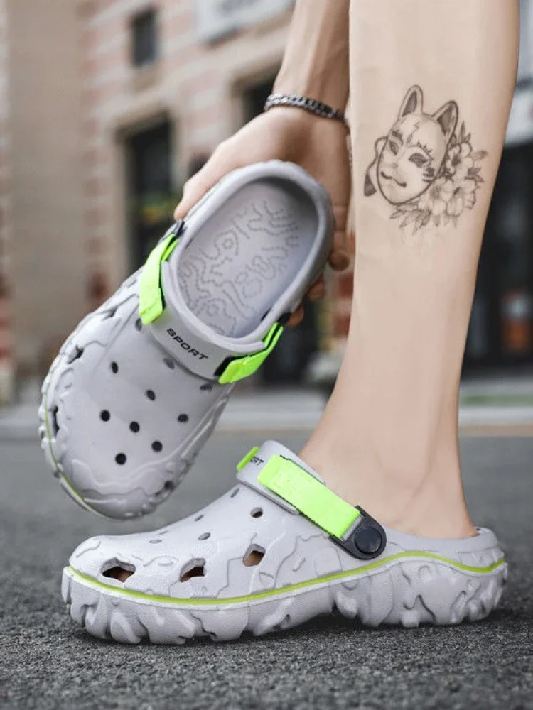 Hole Male Shoe Shoes Beach with Platform Height New Design 2025 Fashion Eva in Welcome Deal on Offer Summer Sale 39 Men's Sandal
