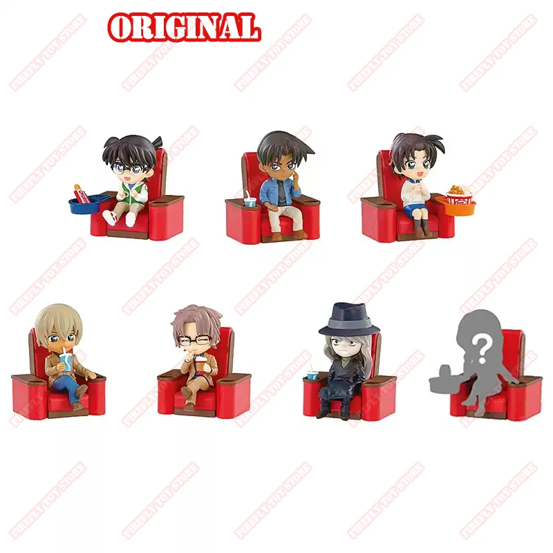 Original Detective Conan Animation Game Peripheral Toys Conan Cinema Boxed Gacha Anime Action Model Figures Collection