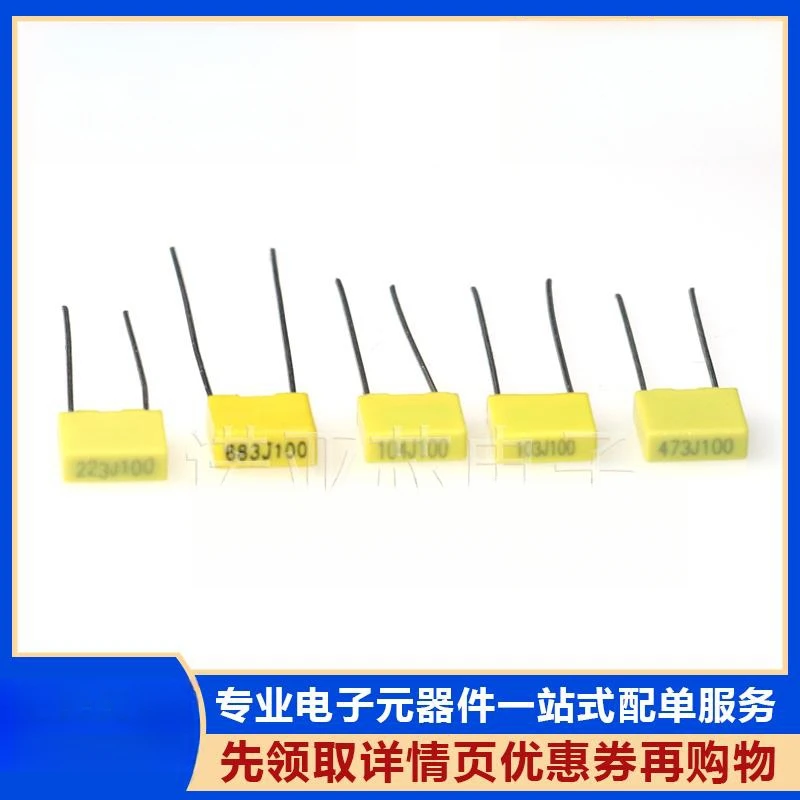 

100 шт. желтый корректирующий конденсатор v103j 100/223 j / 333 j / 473 j / 683 j / 104 j is конденсатор с шагом 5 мм