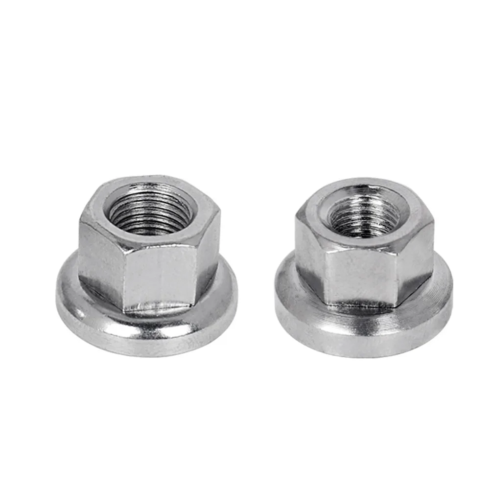 2pcs Stainless Steel Bike Cycle Wheel Axle Track Nuts Sizes M9/M10 Pattern Part Rear Wheel Screw Bike Name Kg TANM9 M10 Flower