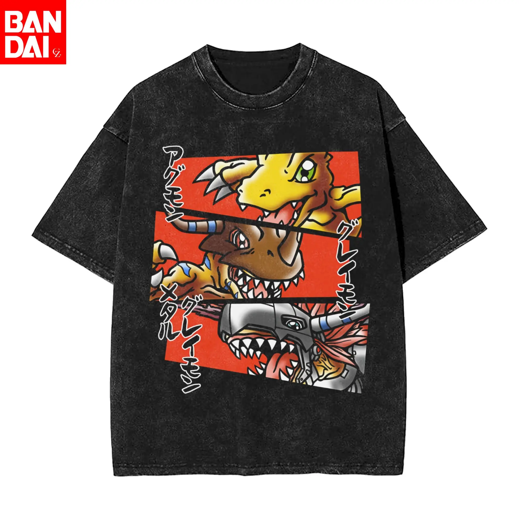 

Футболка мужская Ujutsu Kaisen с принтом Сатору Годжо и Сугуру Гето, черно-белая манга-панель, винтажный эффект потертости, лето 2026, черная