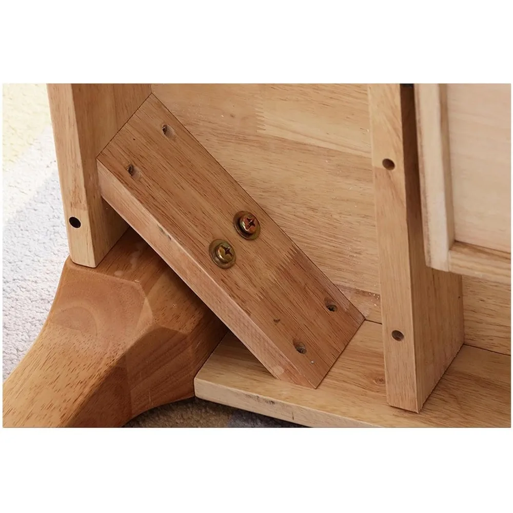 Compact Solid Wood Desk with Storage for Small Spaces, Ideal for Gaming, Studying, and Home Office Use