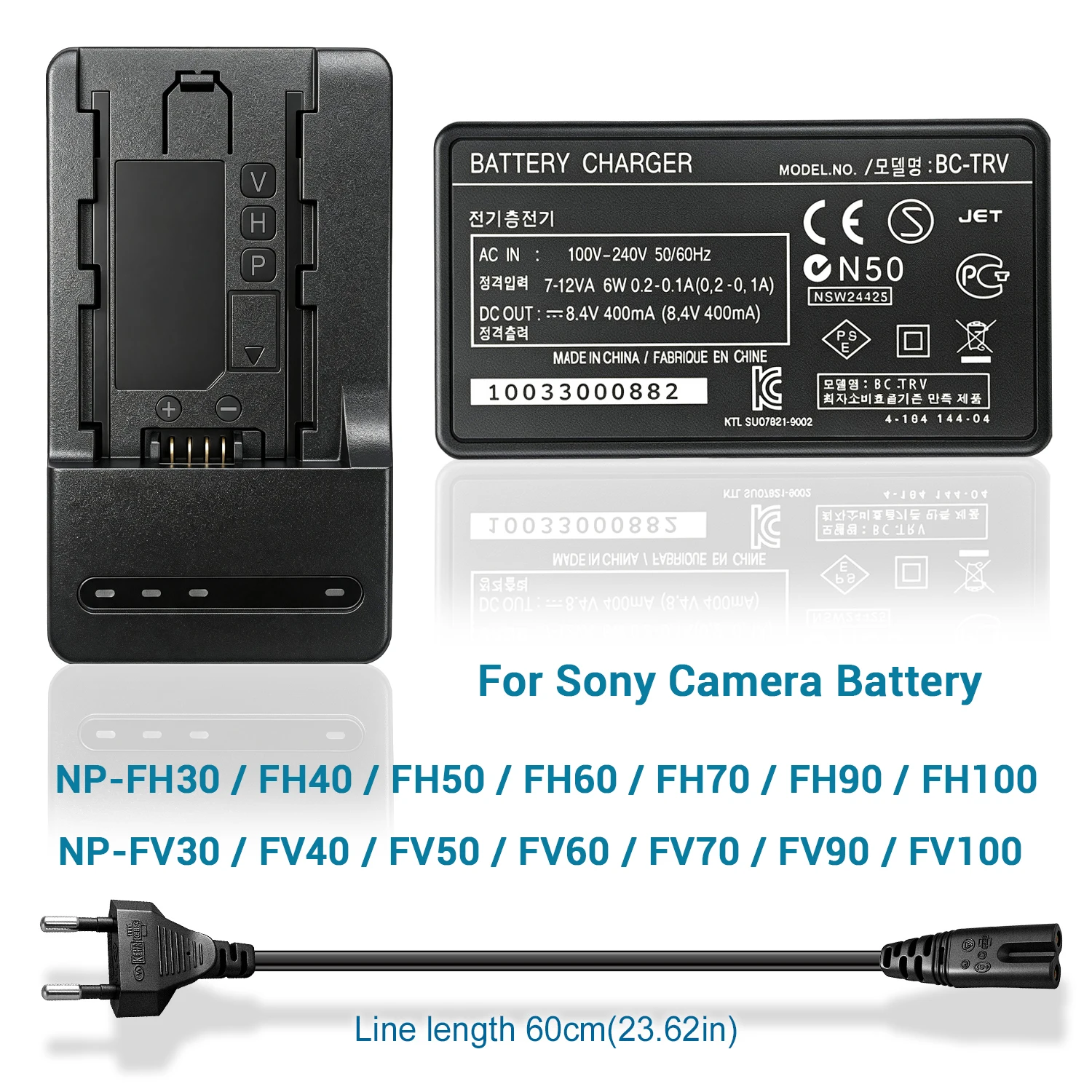 For Sony NP-FH100/FH30/FH40/FH50/FH70/FH60/FH90/FV30/FV40/FV50/FV60/FV70/FV90/FV100 battery BC-TRV/BC-TRP Camera battery charger