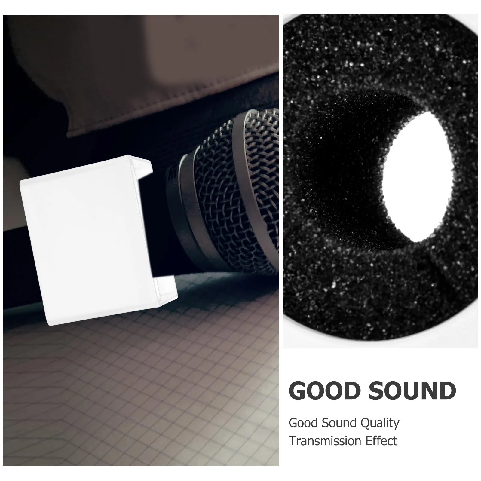 Logo Mikrofon Station Handheld Interview Flag Cube Langlebiges Zubehör Griff