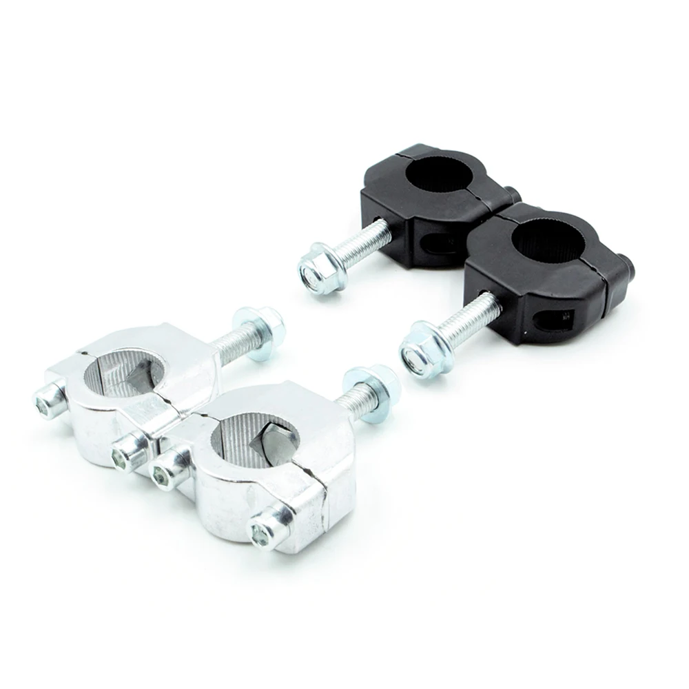1 Pair Motorcycle 7/8'' 22mm Handlebar Risers Adapter Handle Bar Clamp For 2-Stroke 47cc 49cc Pocket Dirt Bike Moped Mini Moto