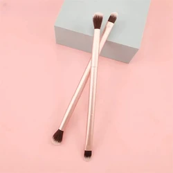 Brochas de maquillaje profesionales de doble cabezal, 1/2/3 piezas, tubo de aluminio, para sombra de ojos, para la nariz, para resaltar, portátil