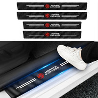 4Pc Car Door Sill Anti-Scratch Protector Sticker Decor Accessories For Morris Garages MG ZS GT EZS EHS Phev RX5 ZT 3SW Saloon HS