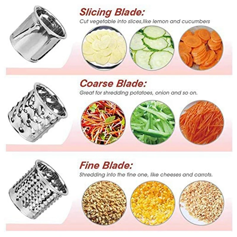 Slicer/Shredder vegetable cutter accessory for pairing with kitchen aid vertical mixer