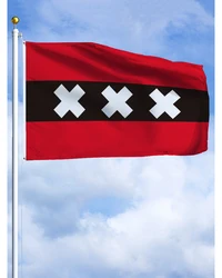 90*150cm 3×5FTs Netherlands Amsterdam Flag Polyester Printed Banner Tapestry For Decor