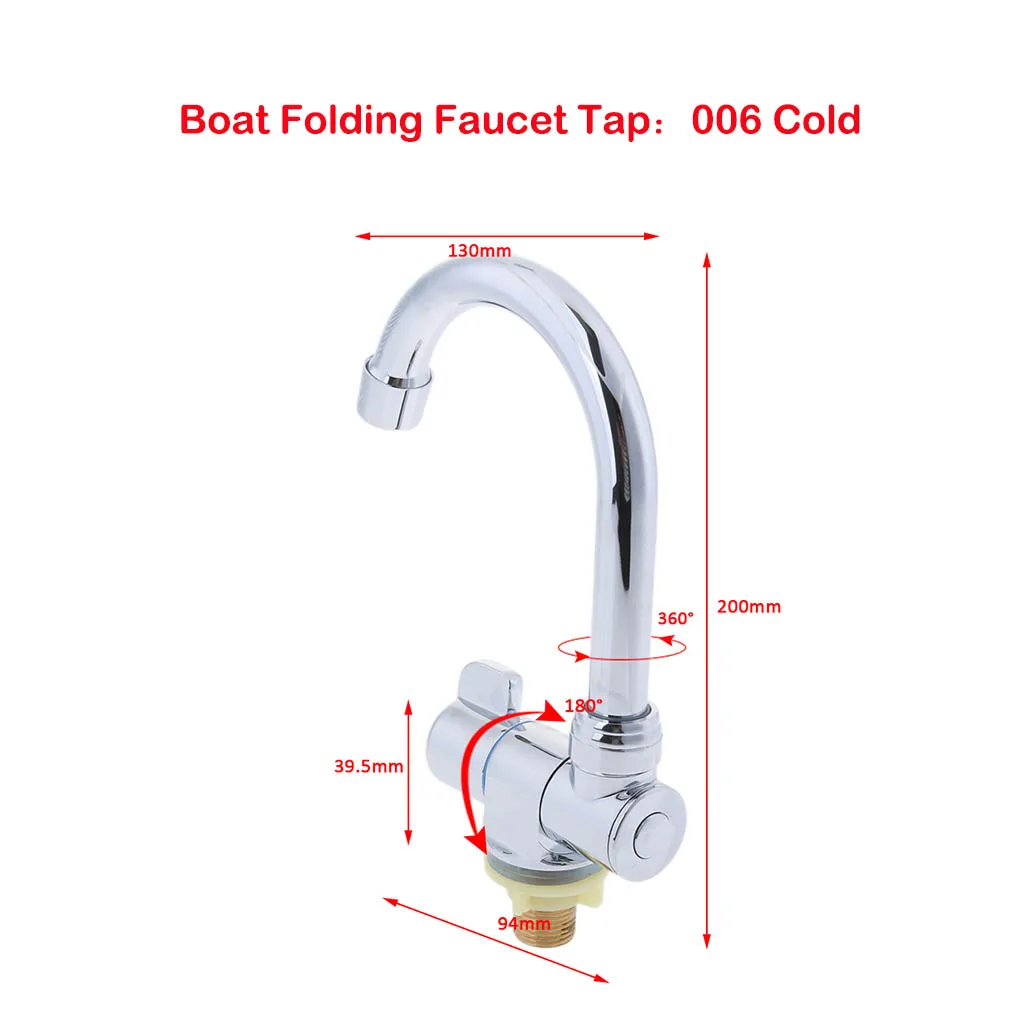 Marine Boat Cold Water  Tap for bathroom and kitchen Sink for Wash Basin