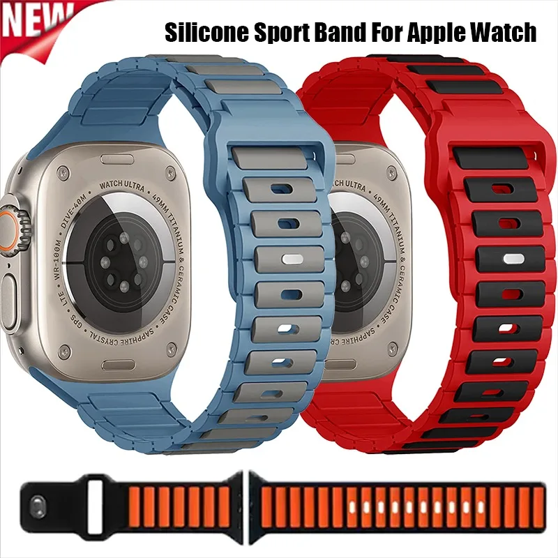 �y�Z�[�����zApple Watch Ultra 3 49mm�A40mm�A41mm�A42mm�A46mm�Ή� �V���R���X�|�[�c�o���h�A���o�[�R���A�X�g���b�v�AiWatch�V���[�Y11�A10�A9�A8�A7�ASE�A5�A6�A4�p