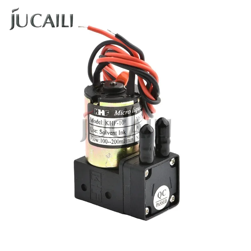 KHF Small Ink Pump 24VDC 3W 100-200ML/min Micro Diaphragm Liquid Pump for Large Format Eco Solvent Printers