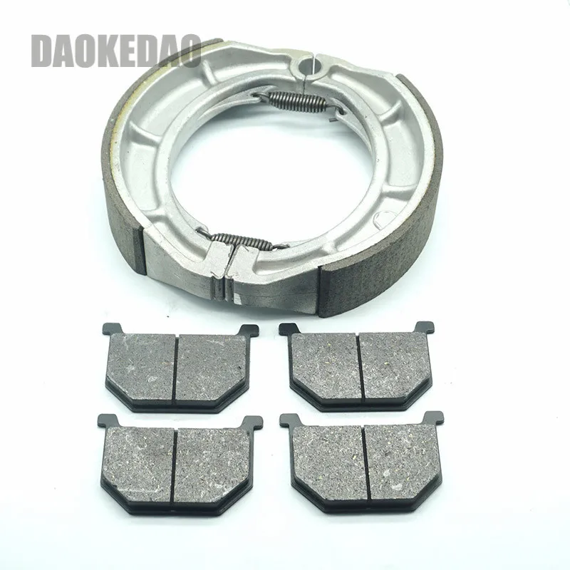 For Suzuki GV 700GL GV700GL Madura 700 1985 GV700 GV 700 GL Motorcycle Front Brake Pads Rear Brake Shoe Kit Set