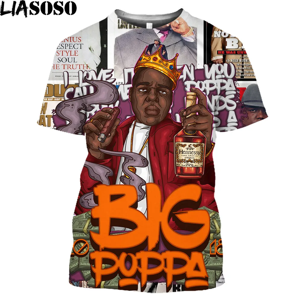 Camiseta Notorious BIG para hombre y mujer, ropa informal de moda, Harajuku, rapero, Biggie Smalls, Vintage, 2021