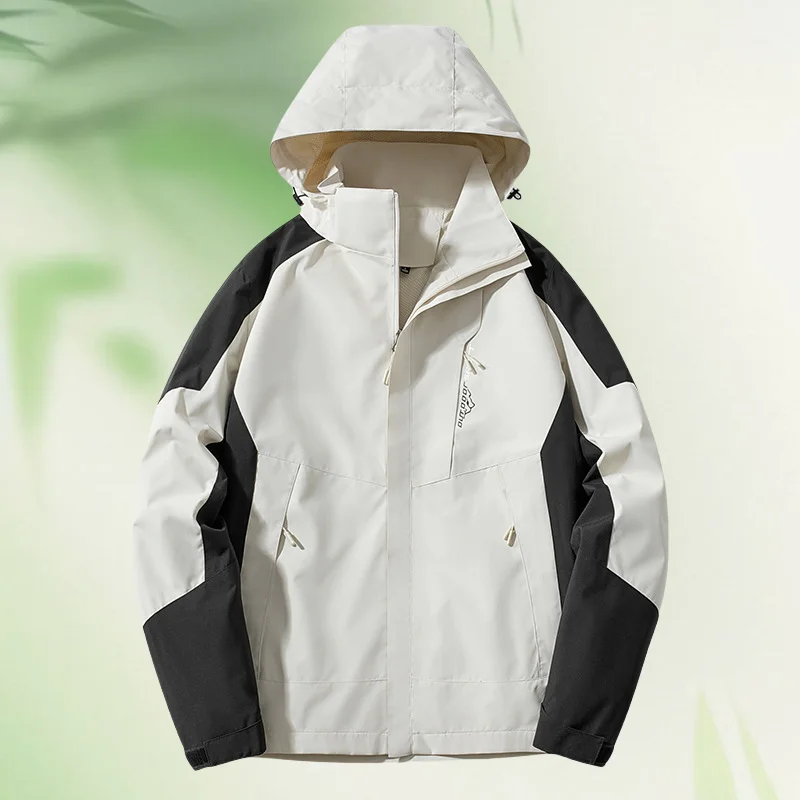 

Men's Jacket Waterproof Motorcyclist Windbreaker Match Pockets Coat Casual Style Top Party Outdoor Street Sports Coat Jacket Men