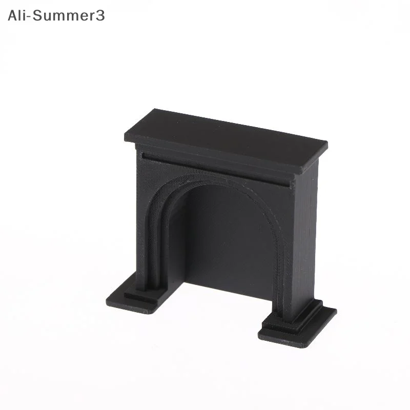 (YY)1個 2025年新作 1/12ドールハウス ミニチュア家具 プラスチック製 クリスマス暖炉 おもちゃ 子供用 ドールハウス装飾アクセサリー