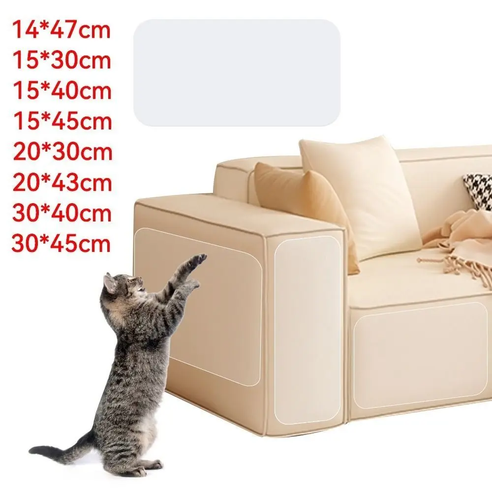 Anti-cat Scratch Anti-cat Scratching Stickers PVC Transparent Scratch Guard Mat Durable Self-adhesive Sofa Protection Sticker