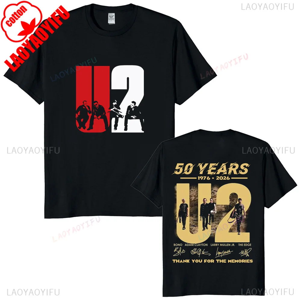 U2 50th Anniversary Vintage Rock T-Shirt Men's Casual U2 50th Anniversary Vintage Rock T-Shirt Men's Casual
