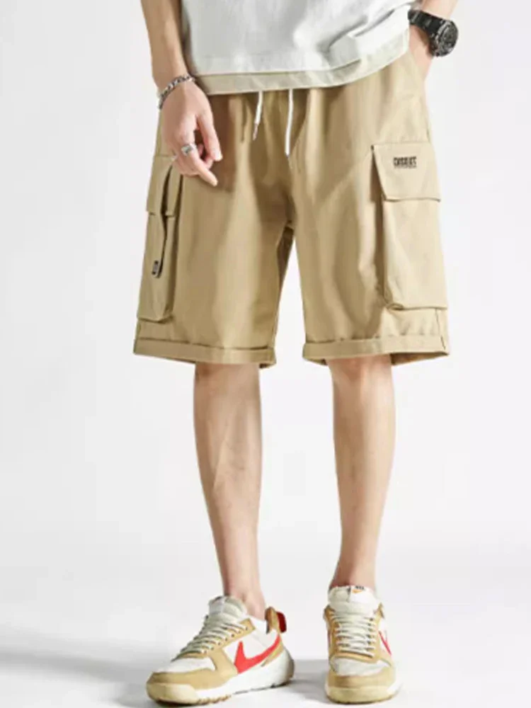 Summer outdoor workwear trend big pocket baggy men\'s shorts casual pants