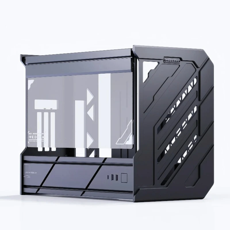 Open-frame Full Aluminum CNC Chassis Modular Water Cooling MATX Gaming Case, Full Tower PC Case