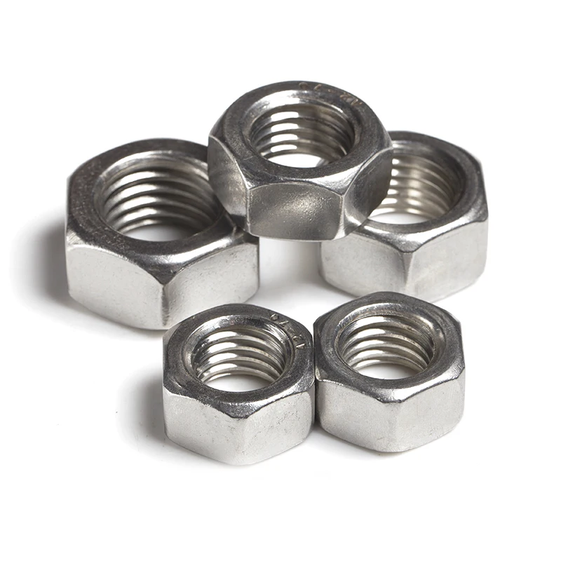 Stainless Steel Brass Hex Nut Metric Thread Nut M1.2 M1.6 M2 M2.5 M3 M4 M5 M6 M8 M10 M12 M14 M16 M18 M20 M22 M24 M27 M30 M33 M36