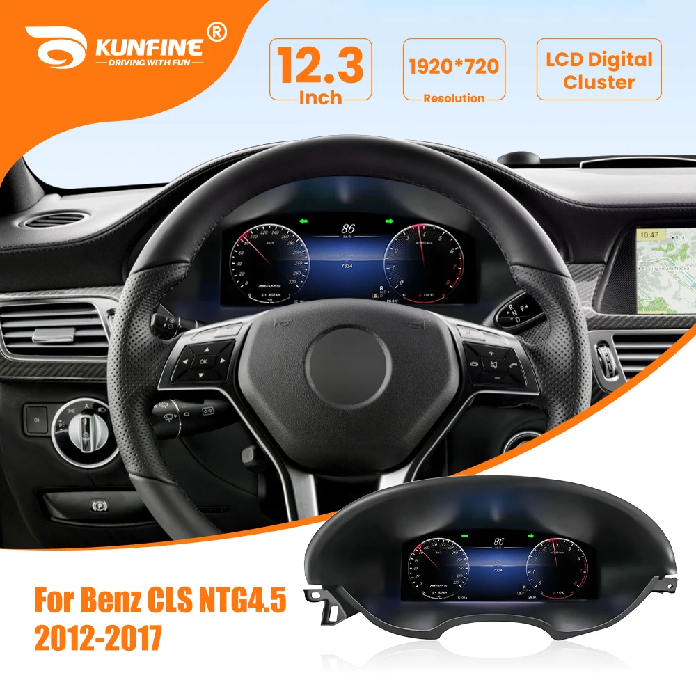 

LCD Digital Instrument Cluster Dashboard For Mercedes Benz CLS NTG4.5 2012-2017 Speedometer Cockpit Dashboard Virtual Instrument