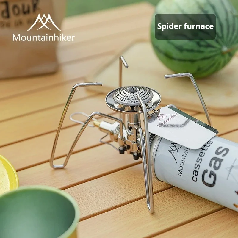 

Mountainhiker Stainless Steel Outdoor Spider Stove Portable Folding Camping Stove Picnic Barbecue For Burner Hiking Household