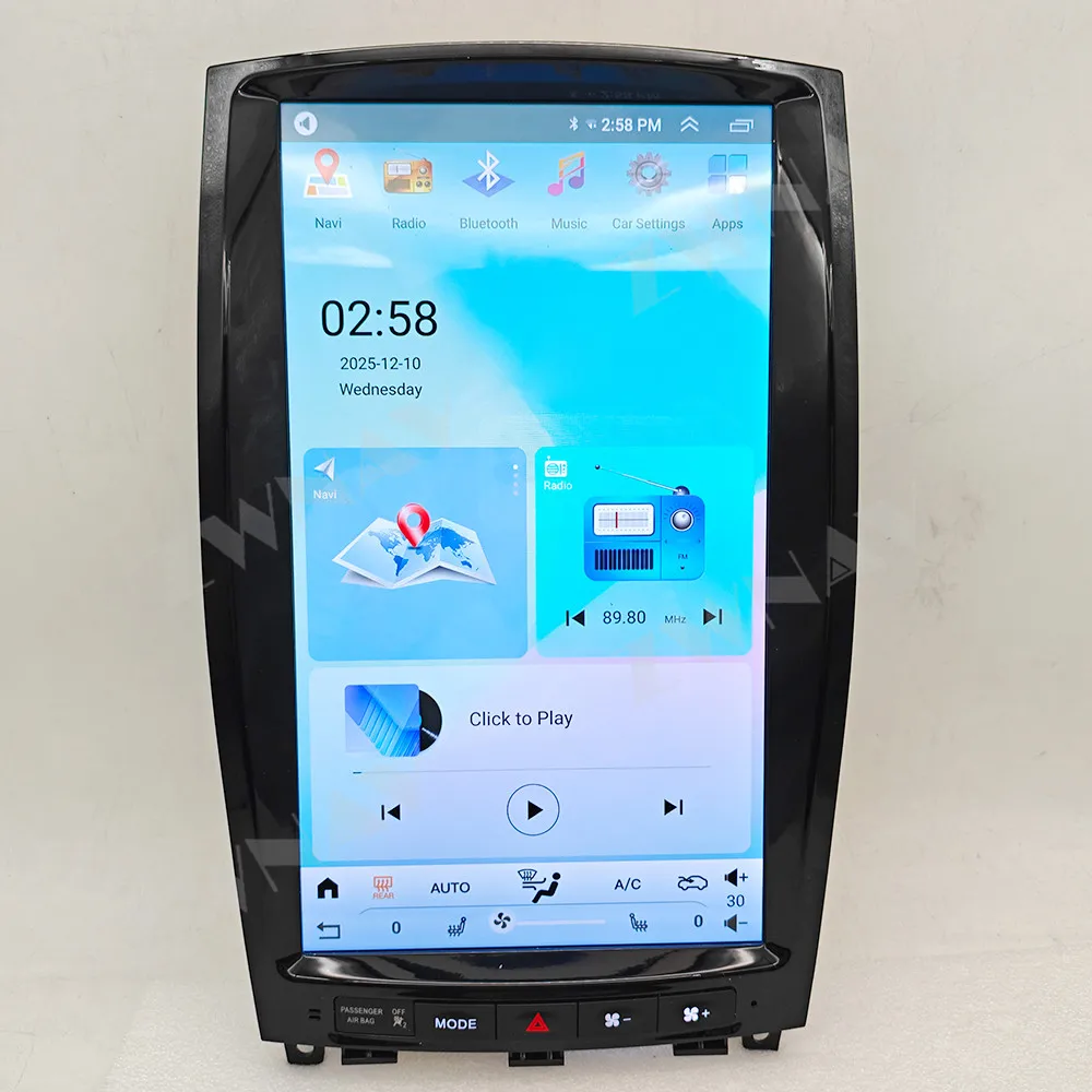 Rádio Automotivo HD de 13.8 polegadas com Resposta Rápida para Infiniti QX50/EX35/EX25 2013-2022, Reprodutor Multimídia Android 14 com DSP, Áudio Hi-Fi, Plug & Play