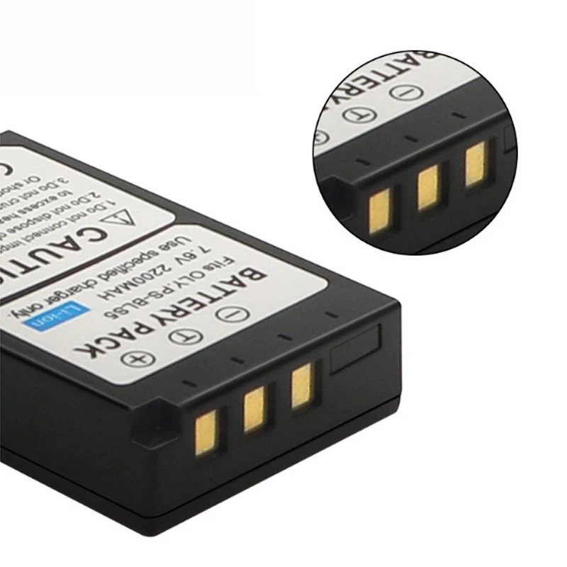 Digital Camera Replacement Power Battery Super Long Lasting Recharge Match Olympus PS-BLS5 BLS-5 Camera Spare Accessory Battery view 5