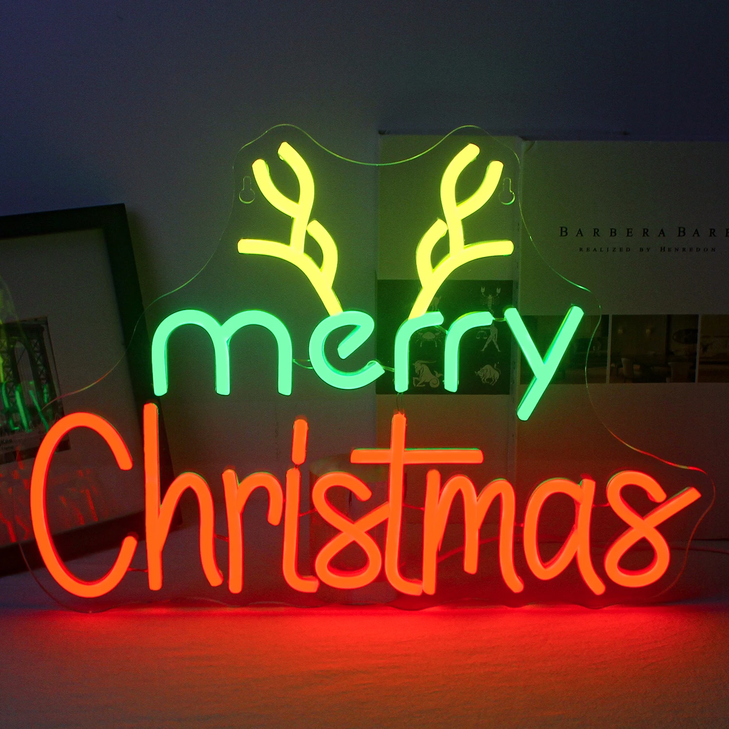 Merry Christmas Neon Led Sign For Christmas Room Decoration Home Party Bar Club Shop Wall Dimmable Decor USB Powered Lamp