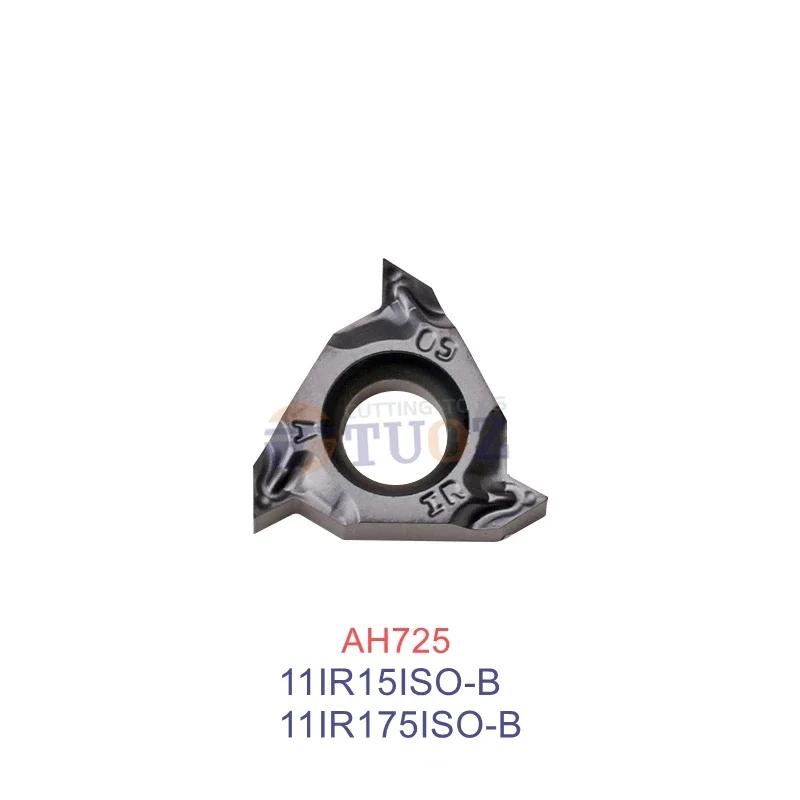 

100% Original 11IR15ISO-B 11IR175ISO-B AH725 11IR 15 175 ISO -B 1.5 1.75 Threading Carbide Inserts Turning CNCTools Lathe Cut