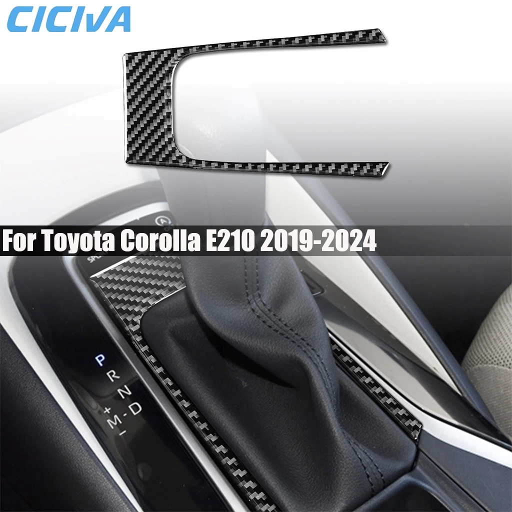 

Carbon Fiber Car Accessories Center Gear Shift Panel Interior Cover Modified Trim Sticker For Toyota Corolla E210 2019-2024
