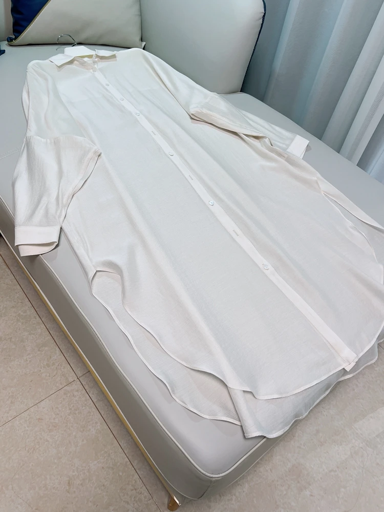 

New White Women's Long Sve Sun Protection irt Jaet Spring Summer Thin Outerwear Cardigan Sle Collar Polyester F...