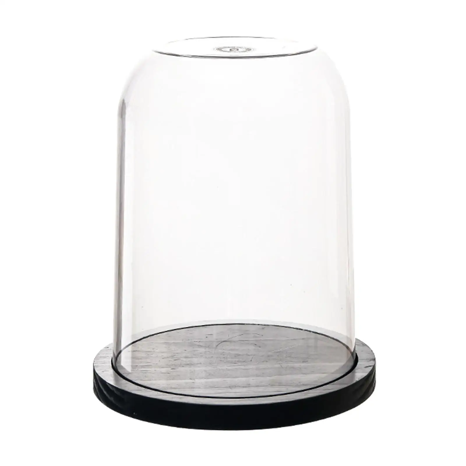 Clear Cloche Dome Display Empty Dome Stand Keepsakes Showcase Bell Jar Cover