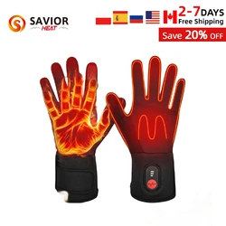 SAVIOR HEAT Rechargeable Heated Gloves Liner Electric Heated Glove Battery Men Women Bicycles Soccer Warmer Gloves SW04 Heated