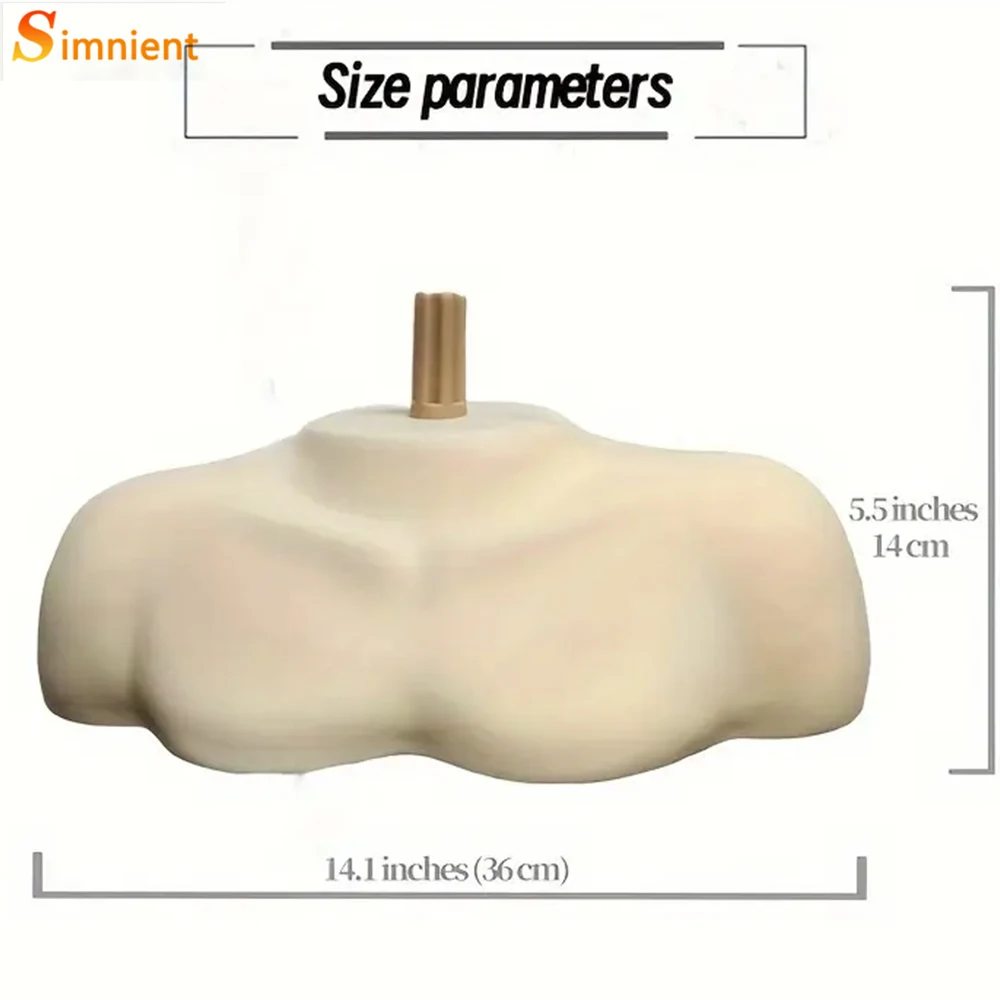 Adjustable Soft Shoulder Mannequin Head Stand Holder With Shoulder Training Doll Wig Bust Stand Base For Display Hairstyles