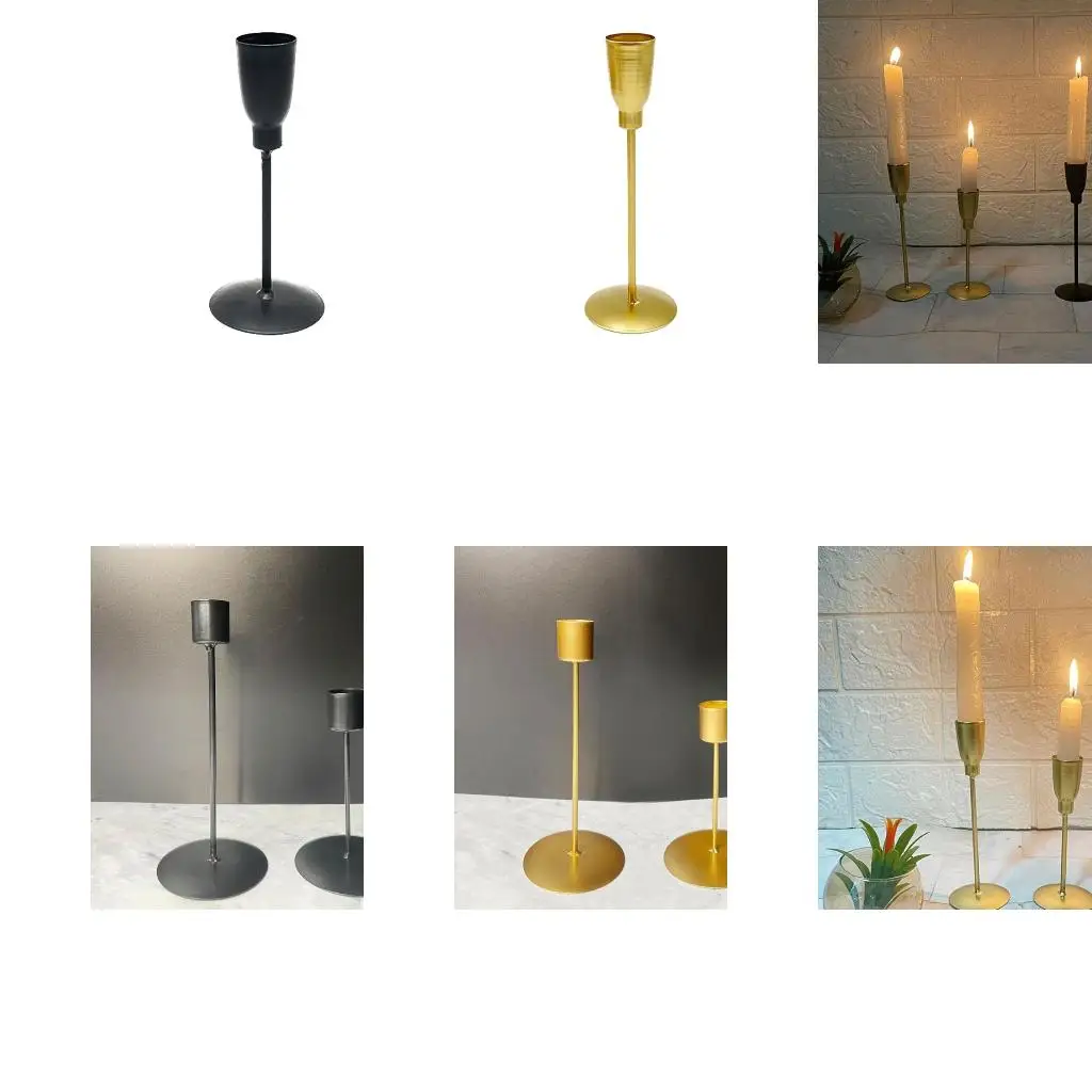 Classical Handcrafts Iron Candelabra Holder with Rusts Resistant Finish for Multiple Table Centerpieces