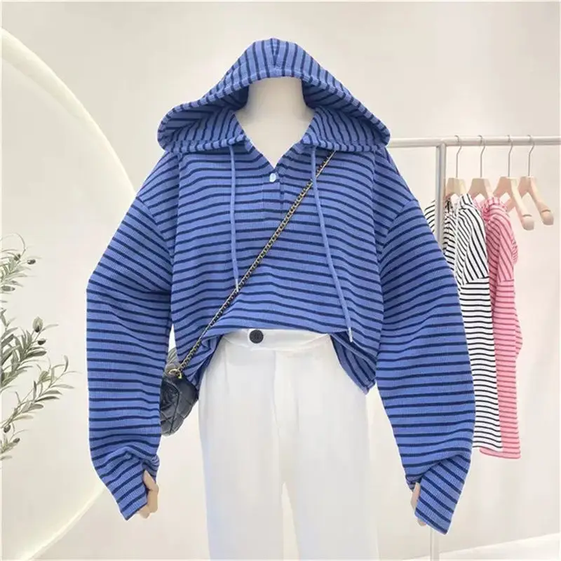 Sudaderas con capucha de gran tamaño para mujer, decoración de bolsillo, gradiente de género, clásico, multicolor, forrado de estaciones, elegante, liso, forrado de punto de calidad
